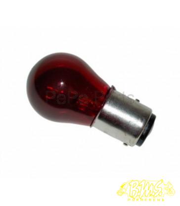 12V 21/5 WAT BAY15D DUO REM / LICHT LAMP  rood